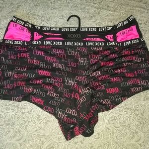 XOXO Boyshort Panties 3-pack 3X